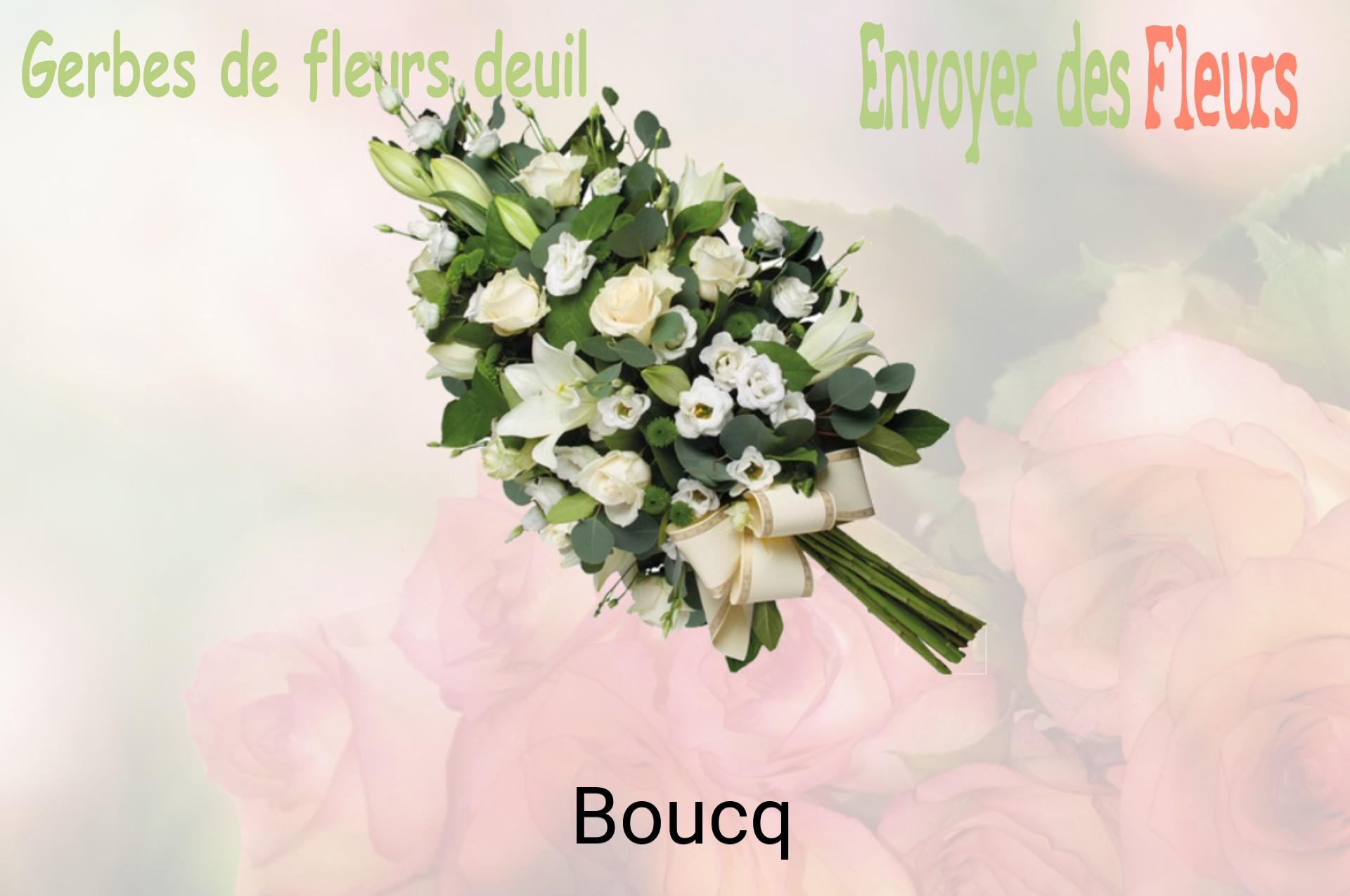 Gerbe de fleurs de deuil livrée à Boucq